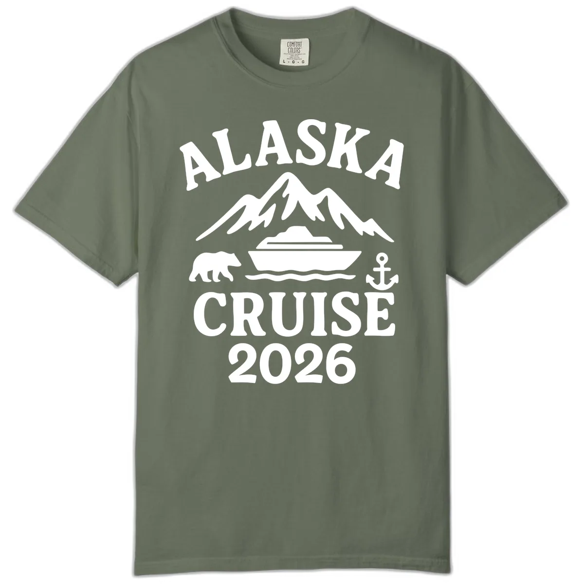 Alaska Cruise 2026 Adventure Comfort Color in Moss
