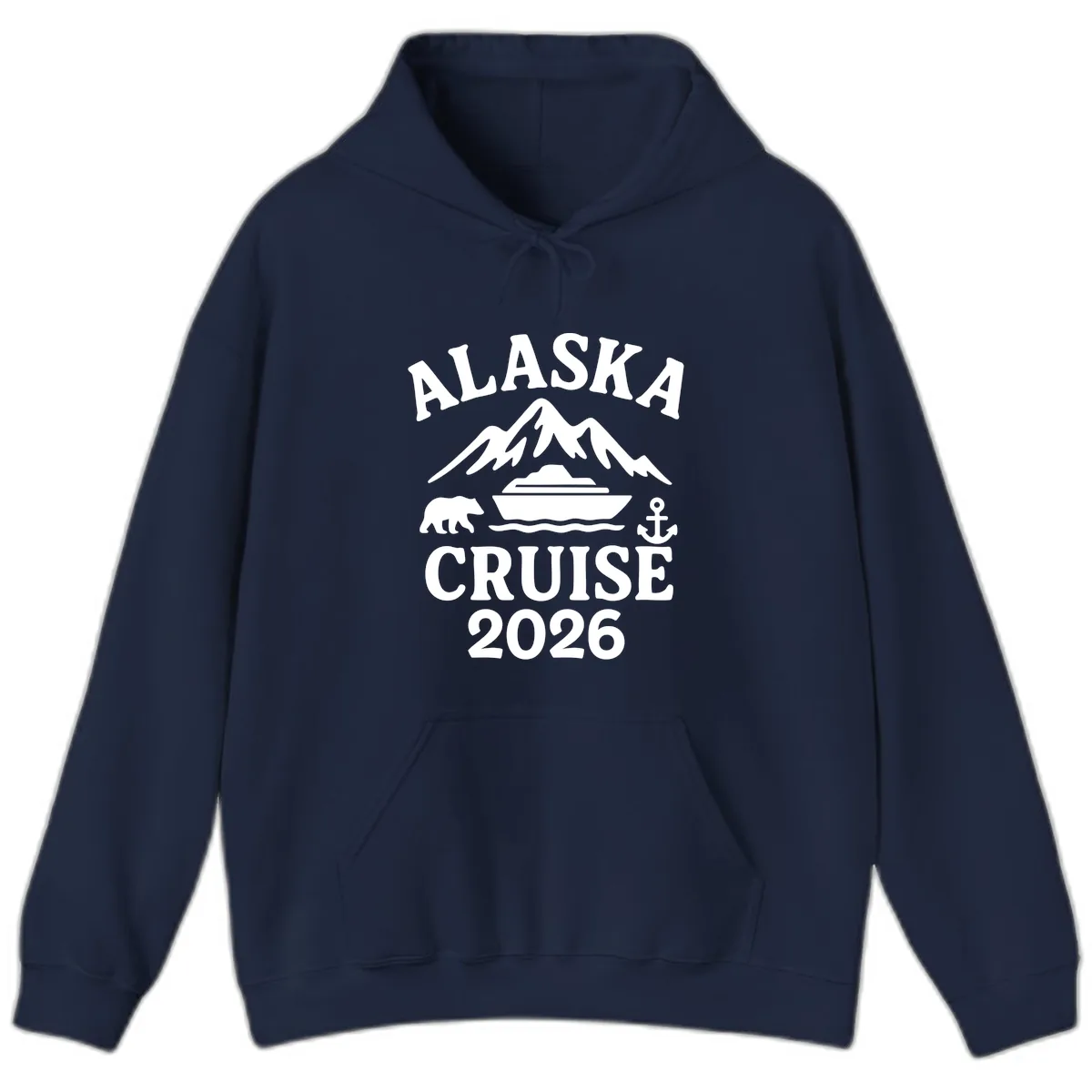 Alaska Cruise 2026 Adventure Hoodie in Navy