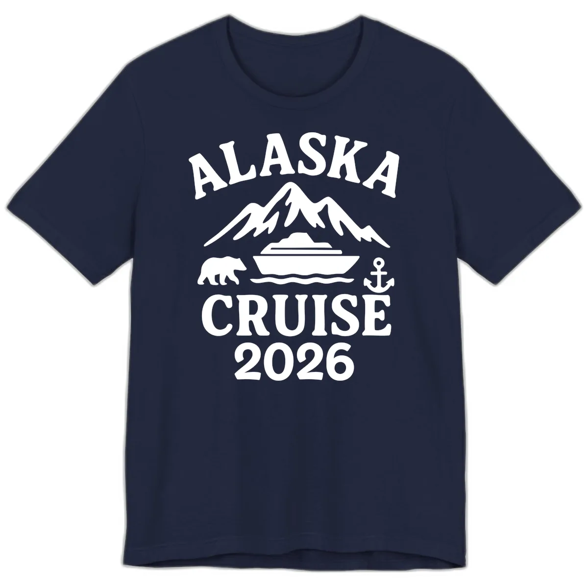 Alaska Cruise 2026 Adventure Premium T-Shirt in Navy