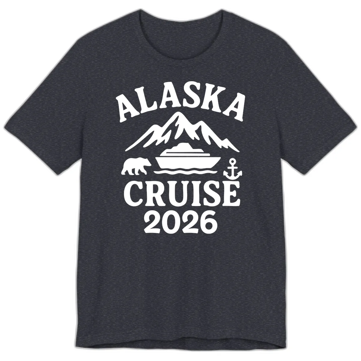 Alaska Cruise 2026 Adventure Premium T-Shirt in Heather Navy