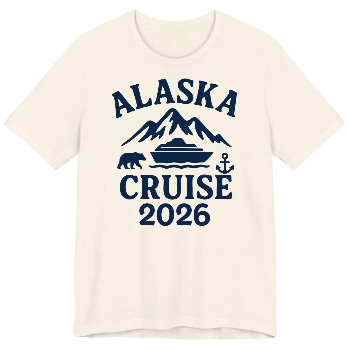 Alaska Cruise 2026 Adventure Premium T-Shirt in Natural