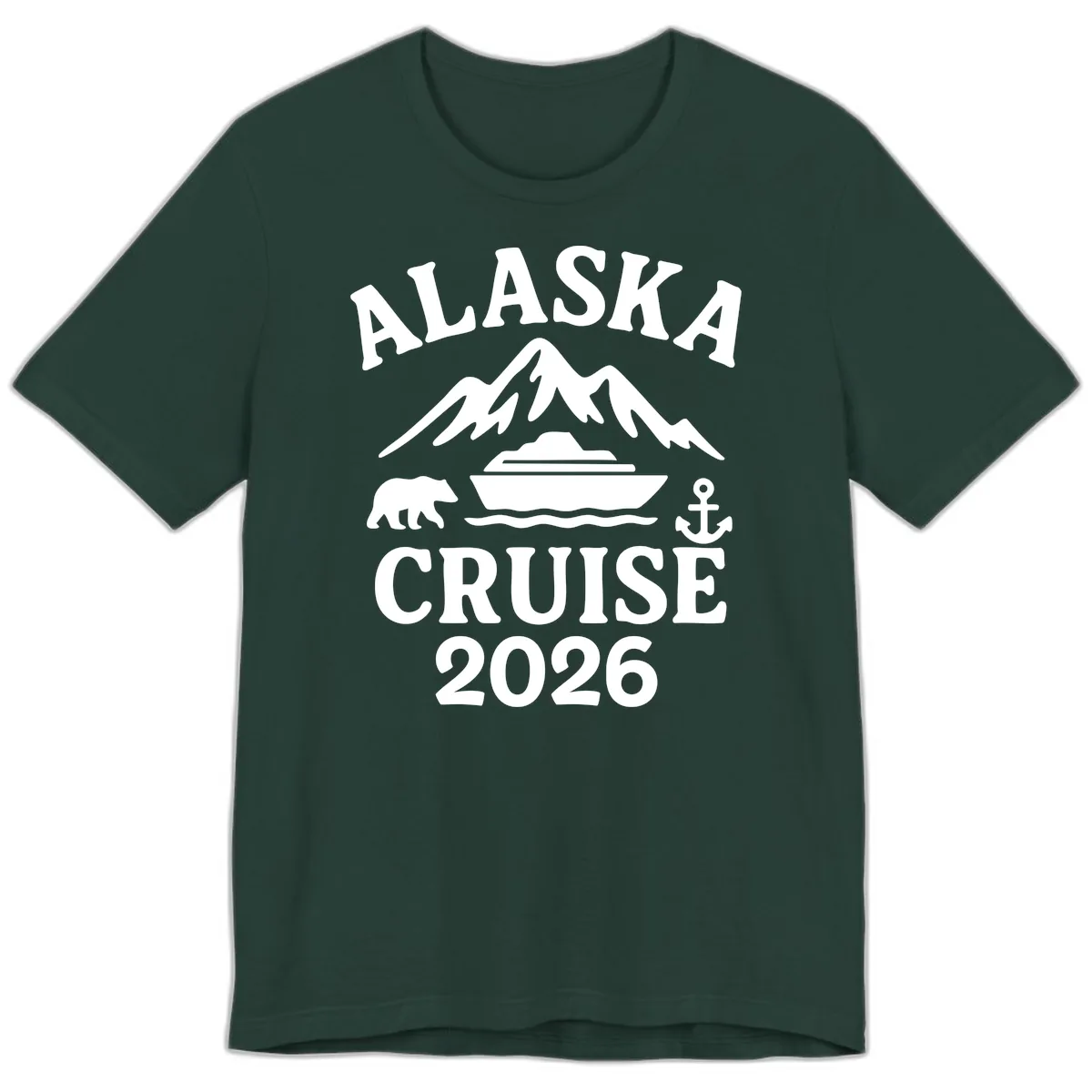 Alaska Cruise 2026 Adventure Premium T-Shirt in Forest