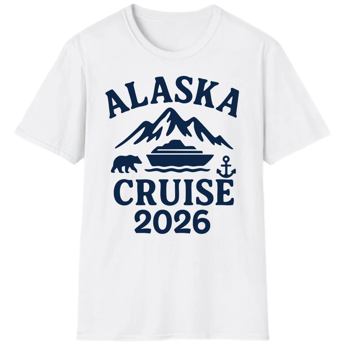 Alaska Cruise 2026 Adventure T-Shirt in White