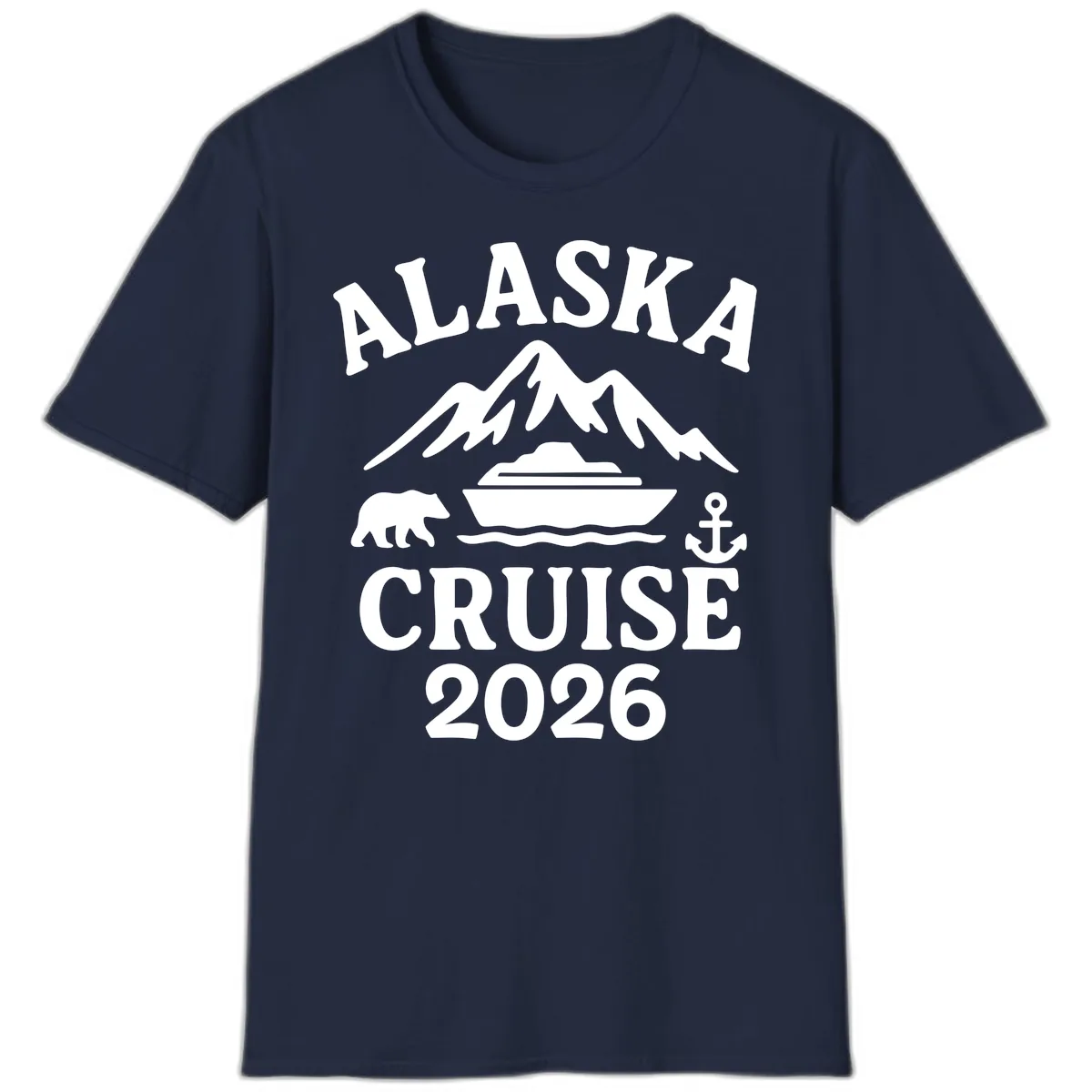 Alaska Cruise 2026 Adventure T-Shirt in Navy