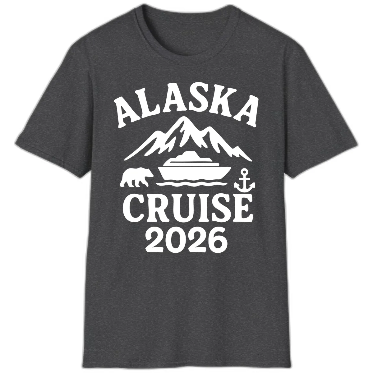 Alaska Cruise 2026 Adventure T-Shirt in Dark Heather