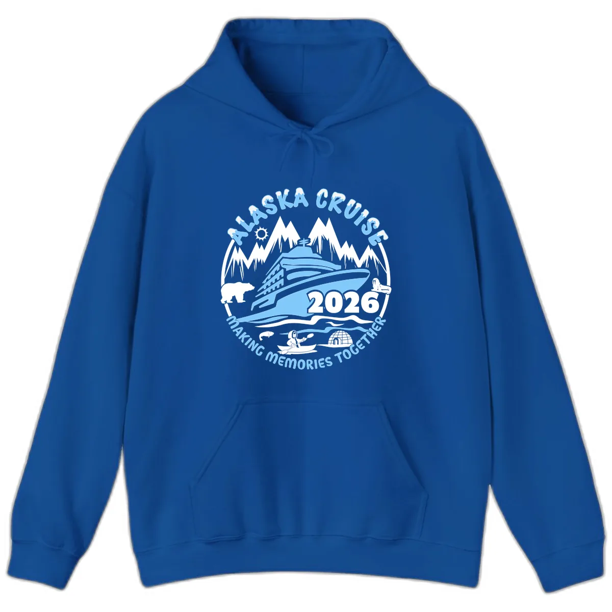Alaska Cruise Making Memories Together Hoodie in Royal