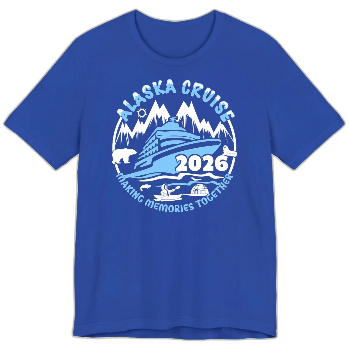 Alaska Cruise Making Memories Together Premium T-Shirt in True Royal