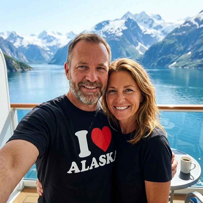 Alaska Couples Cruise Shirts