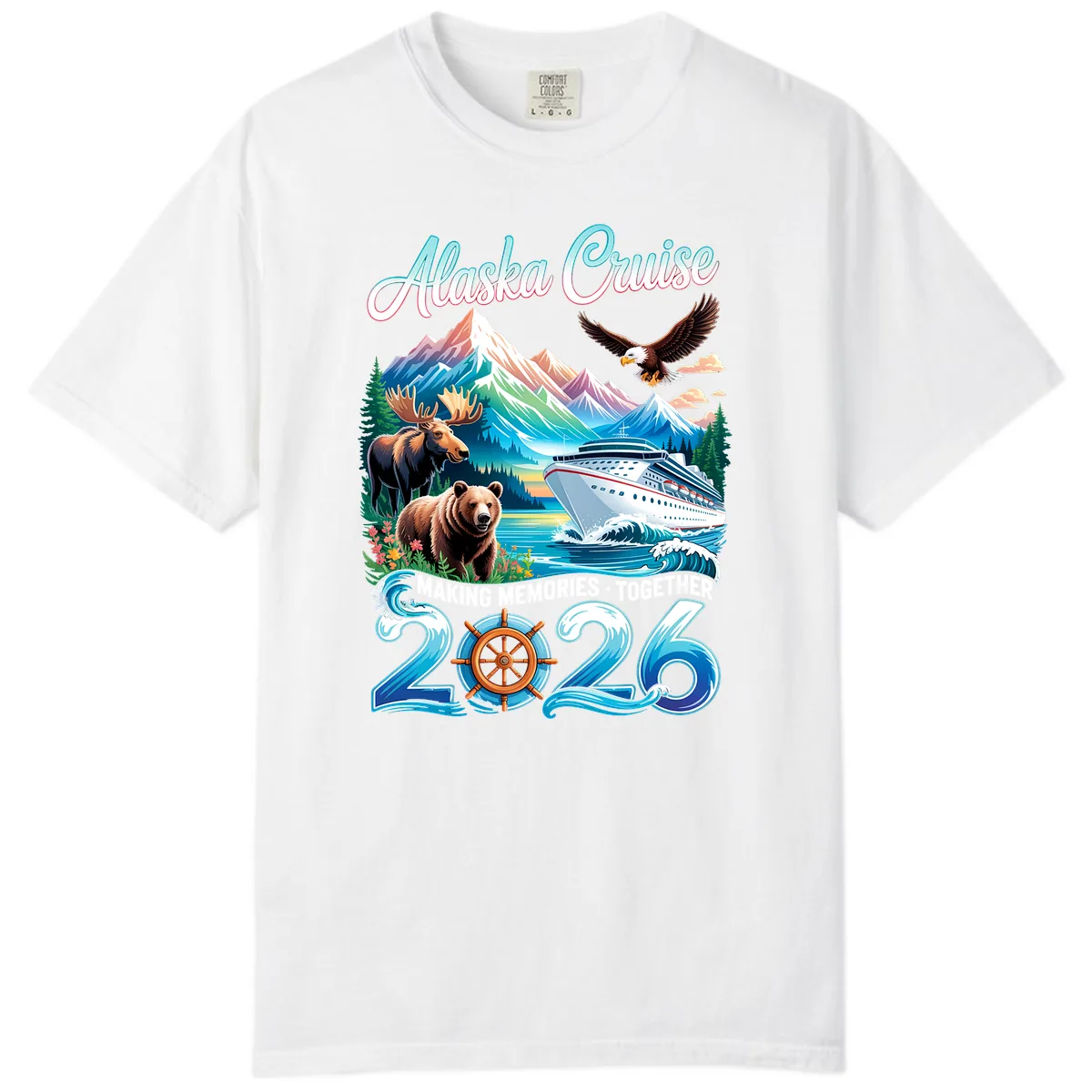Alaska Cruise 2026 Wildlife and Ship Design Comfort Color in White