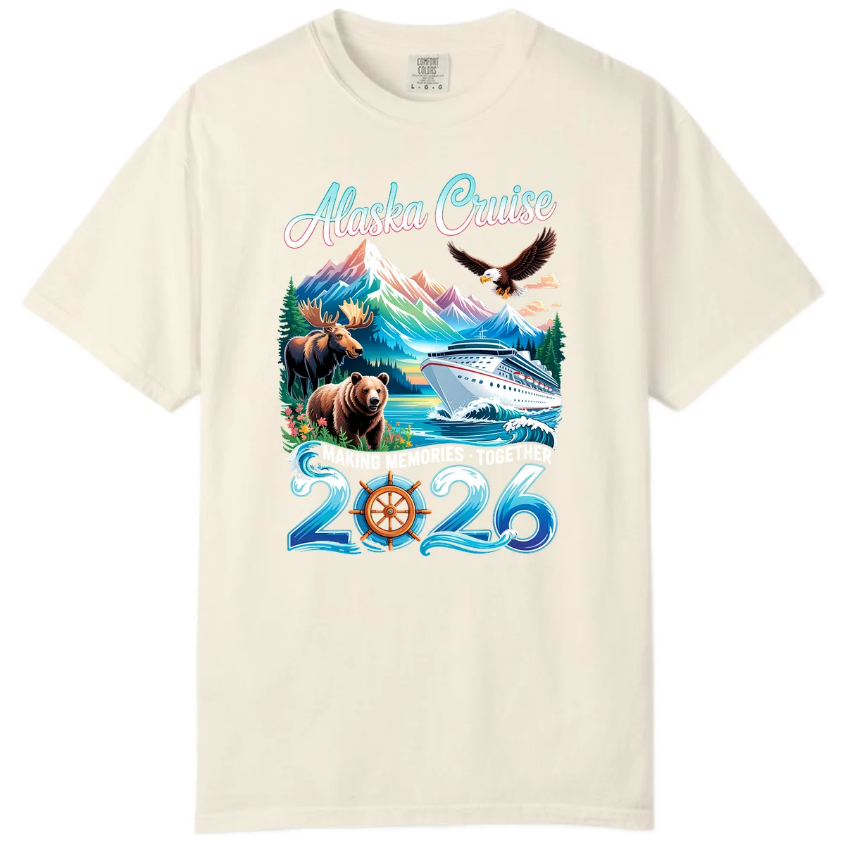 Alaska Cruise 2026 Wildlife and Ship Design Comfort Color in Ivory