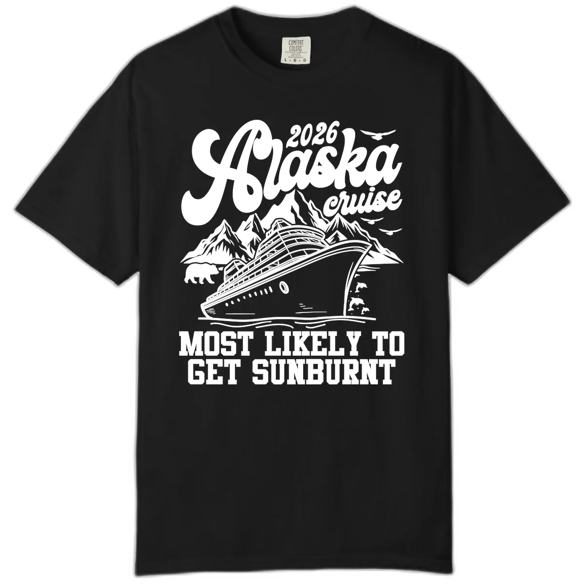 2026 Alaska Cruise Sunburnt Prediction Comfort Color in Black