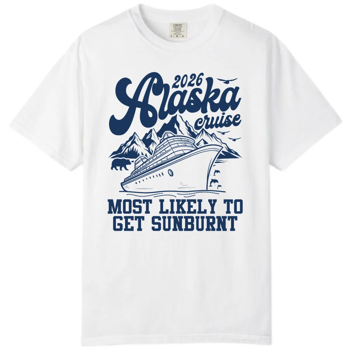 2026 Alaska Cruise Sunburnt Prediction Comfort Color in White