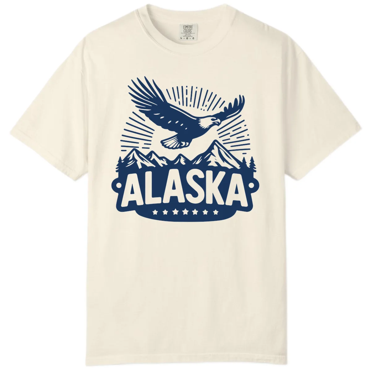 Alaska Soaring Eagle Mountain View Comfort Color in Ivory