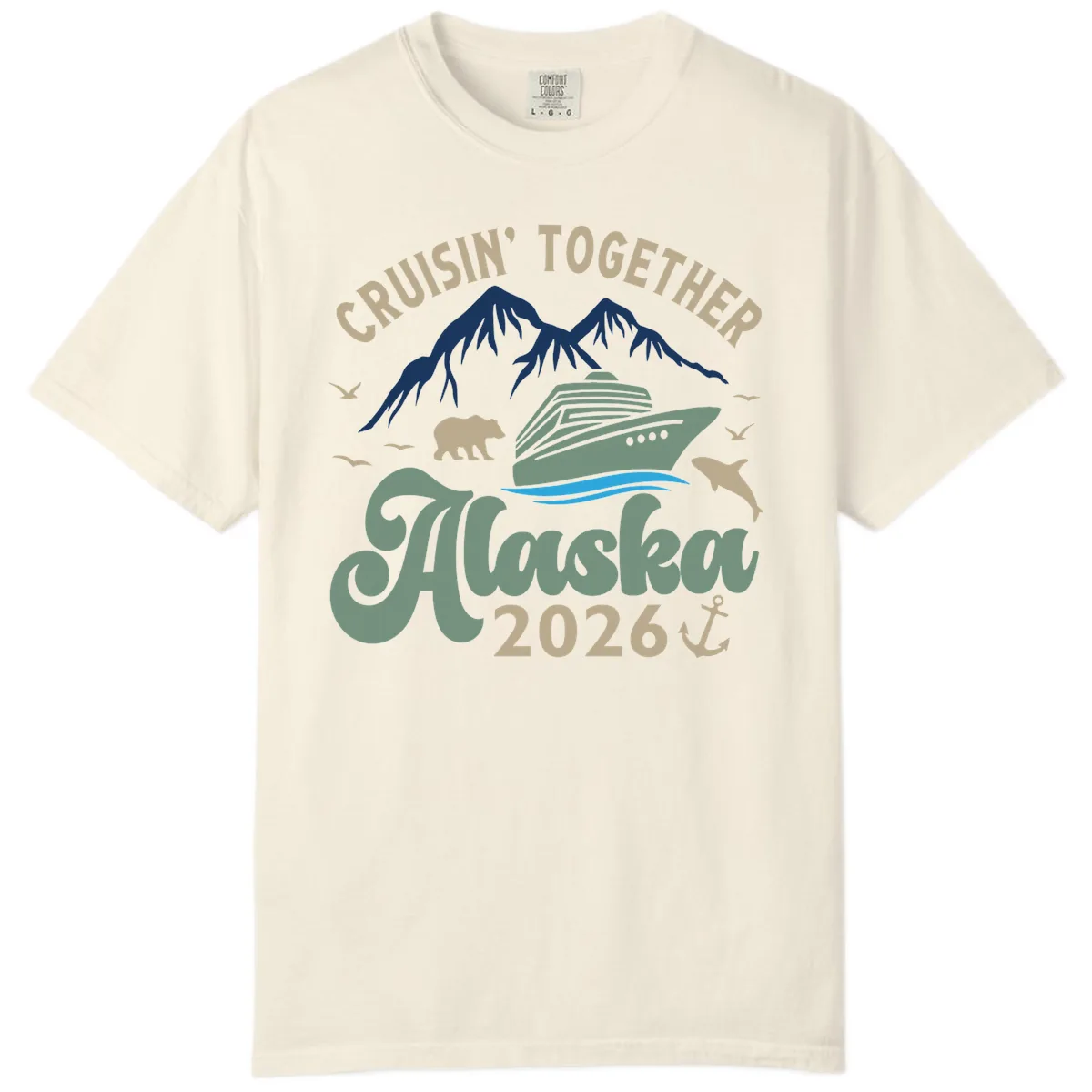 Cruisin' Together Alaska 2026 Design Comfort Color in Ivory