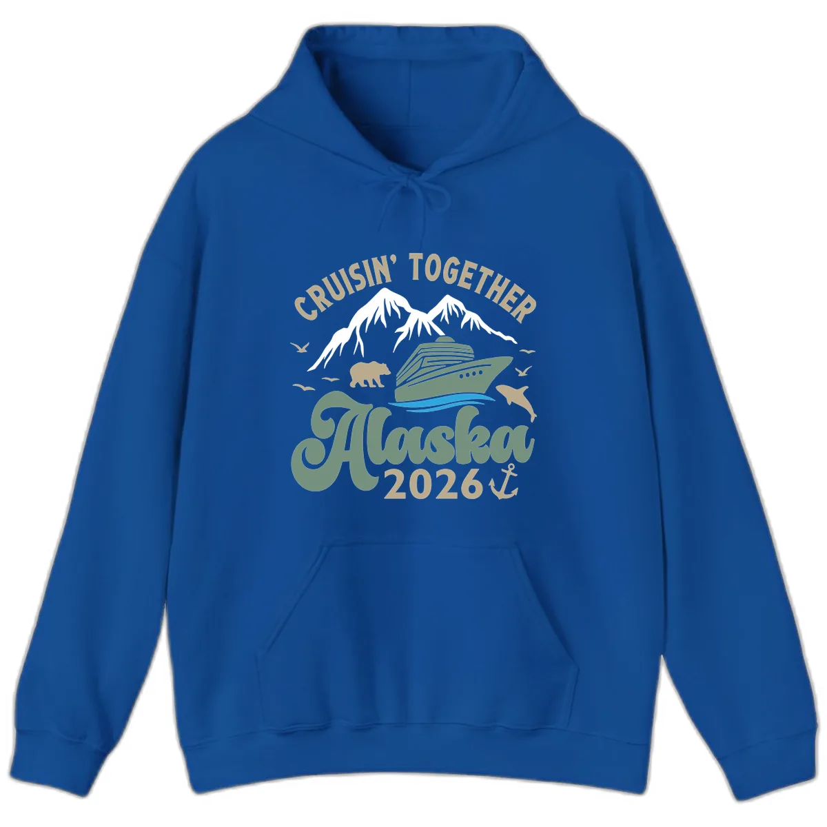 Cruisin' Together Alaska 2026 Design Hoodie in Royal
