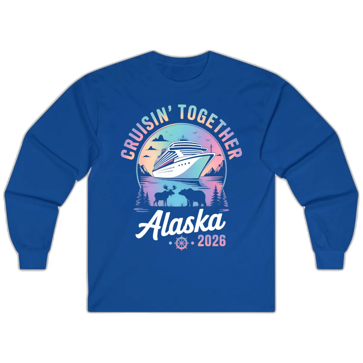 Cruisin' Together Alaska 2026 Cruise Long Sleeve in Royal