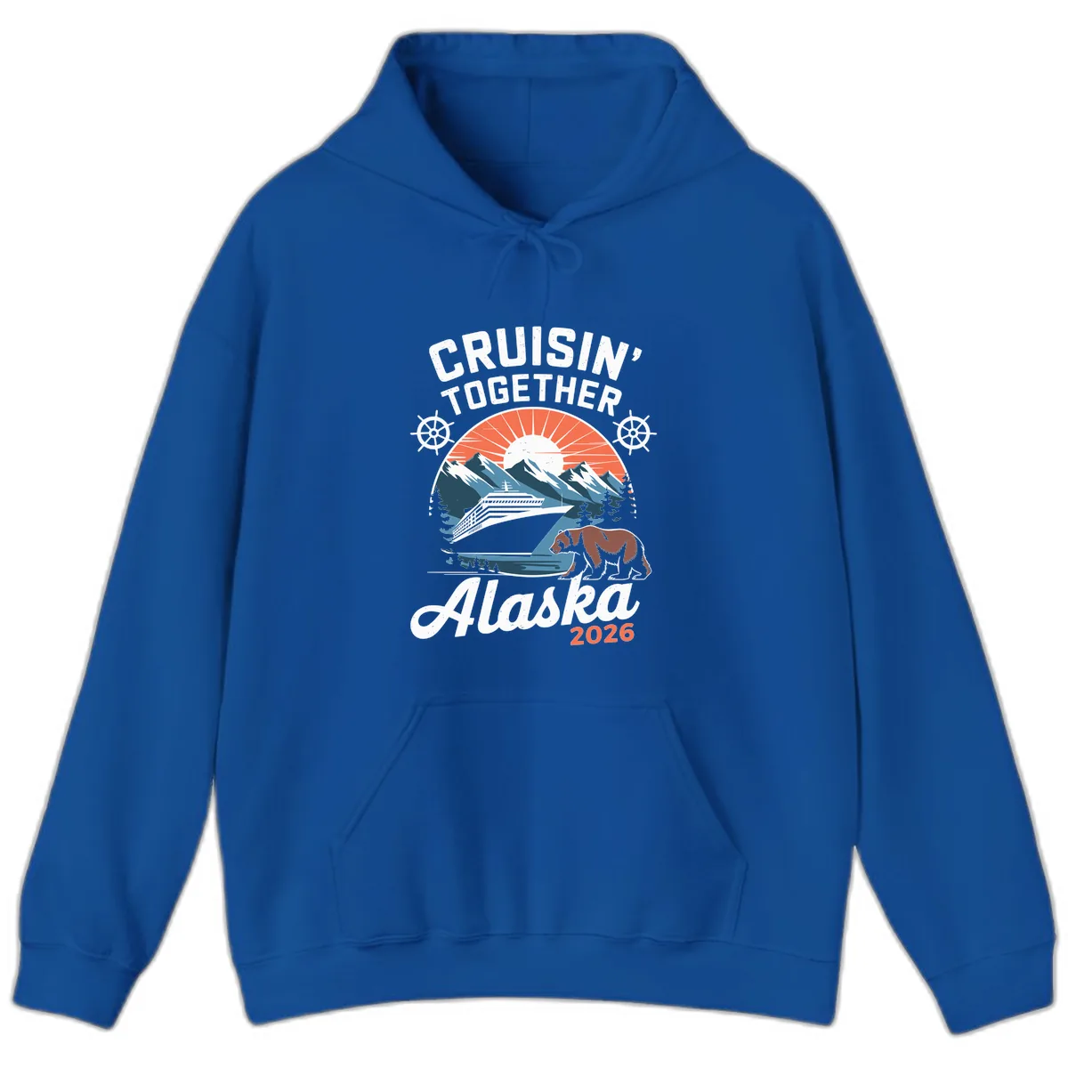 Cruisin' Together Alaska 2026 Scenic Cruise Hoodie in Royal