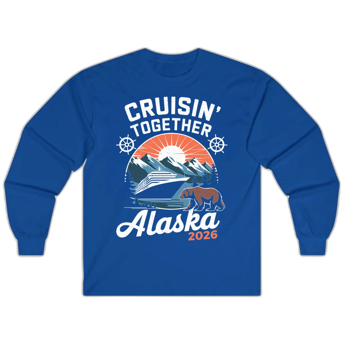 Cruisin' Together Alaska 2026 Scenic Cruise Long Sleeve in Royal