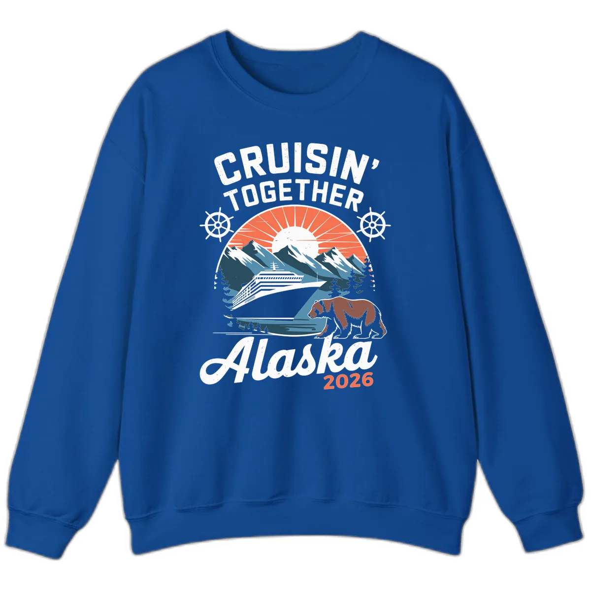 Cruisin' Together Alaska 2026 Scenic Cruise Sweatshirt in Royal