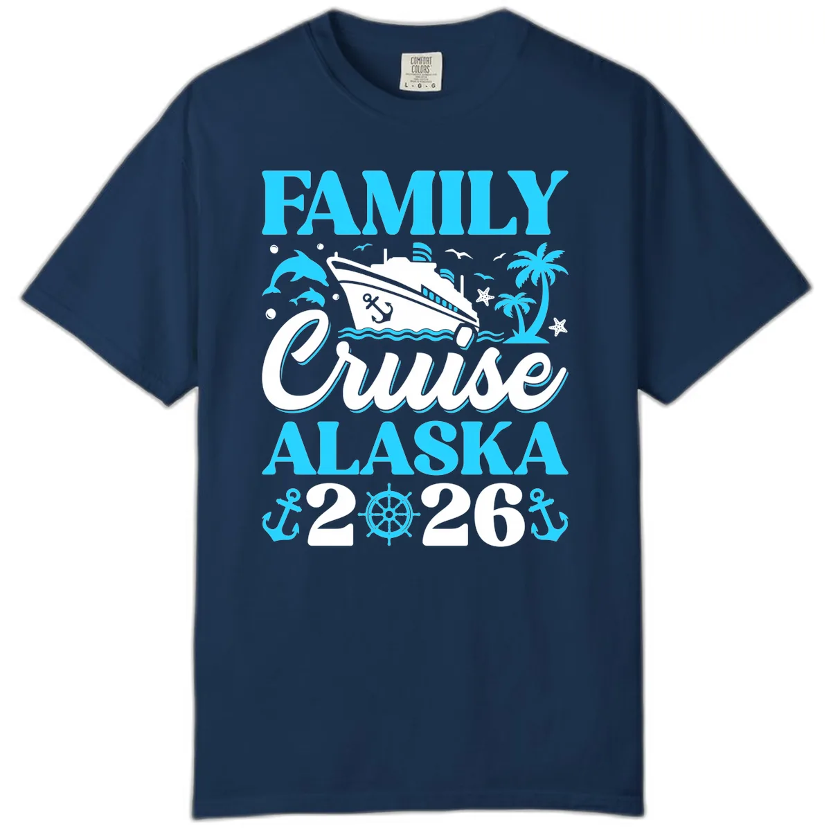 Family Cruise Alaska 2026 Design Comfort Color in Navy
