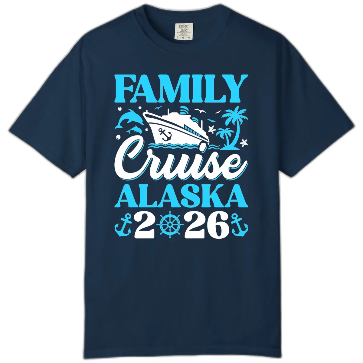 Family Cruise Alaska 2026 Design Comfort Color in True Navy