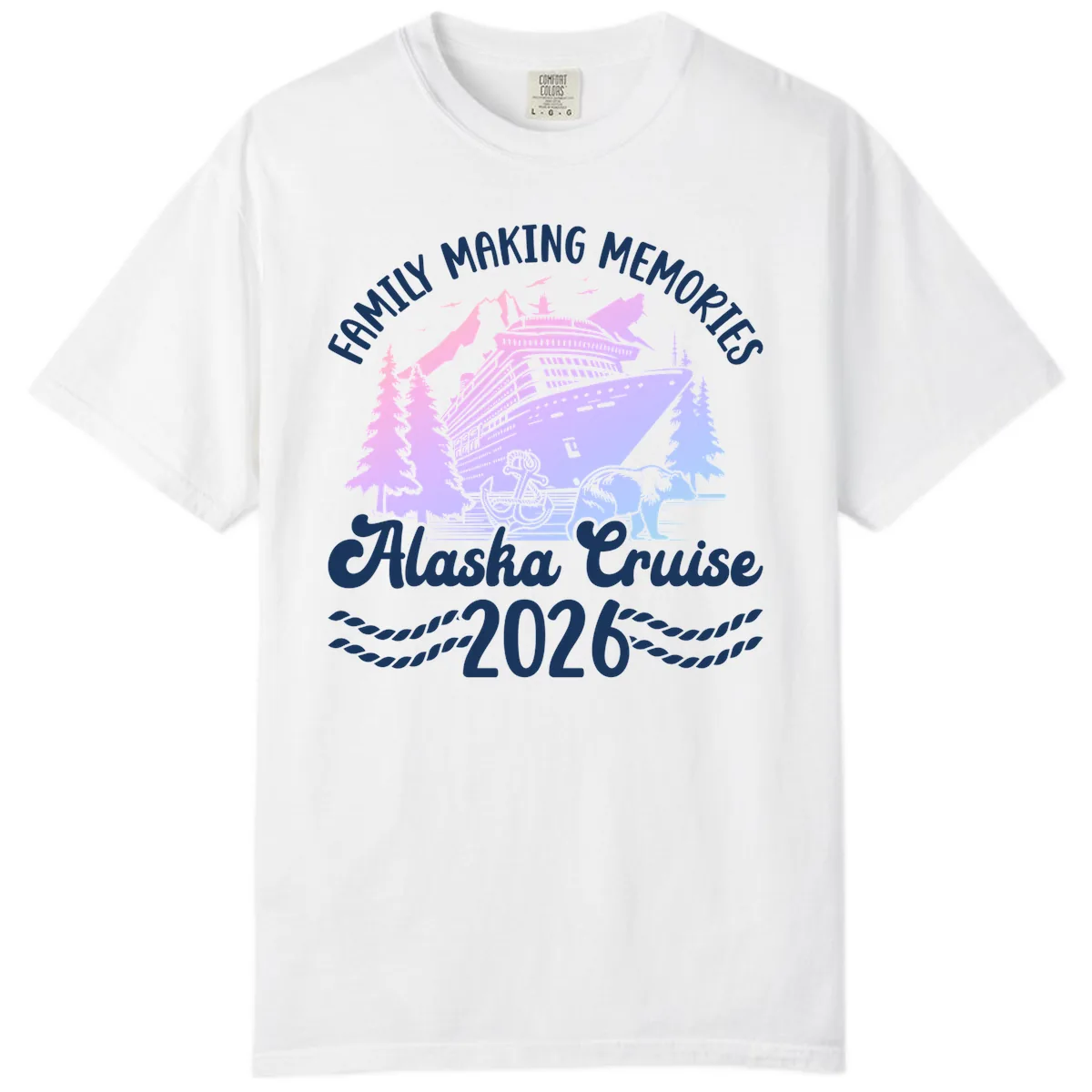 Family Memories Alaska Cruise 2026 Design Comfort Color in White