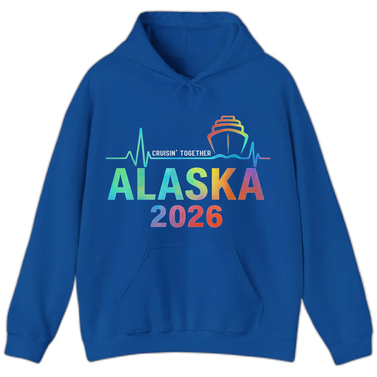 Cruisin' Together Alaska 2026 Cruise Design Hoodie in Royal