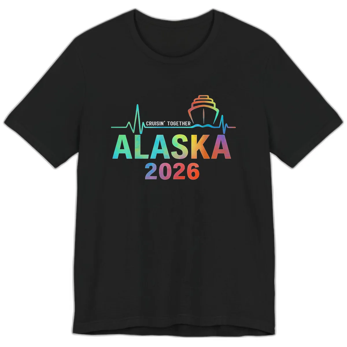 Cruisin' Together Alaska 2026 Cruise Design Premium T-Shirt in Black