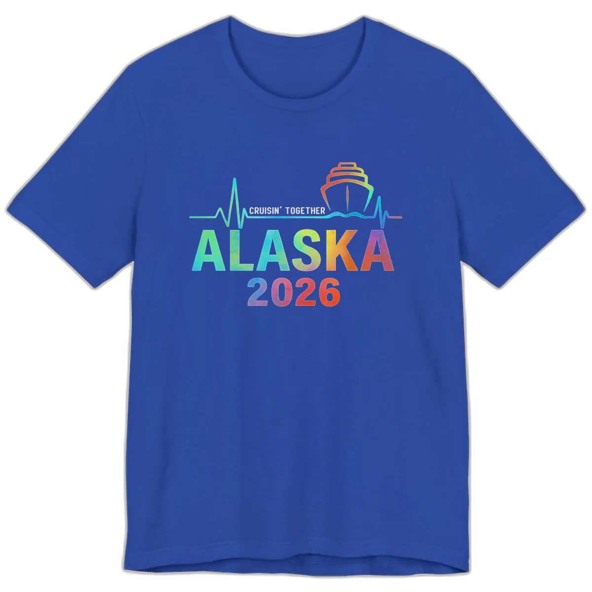 Cruisin' Together Alaska 2026 Cruise Design Premium T-Shirt in True Royal
