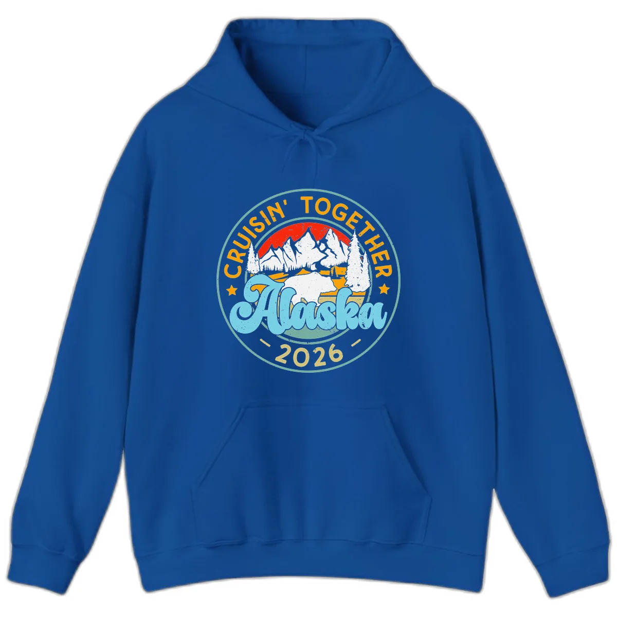 Cruisin' Together Alaska 2026 Badge Hoodie in Royal
