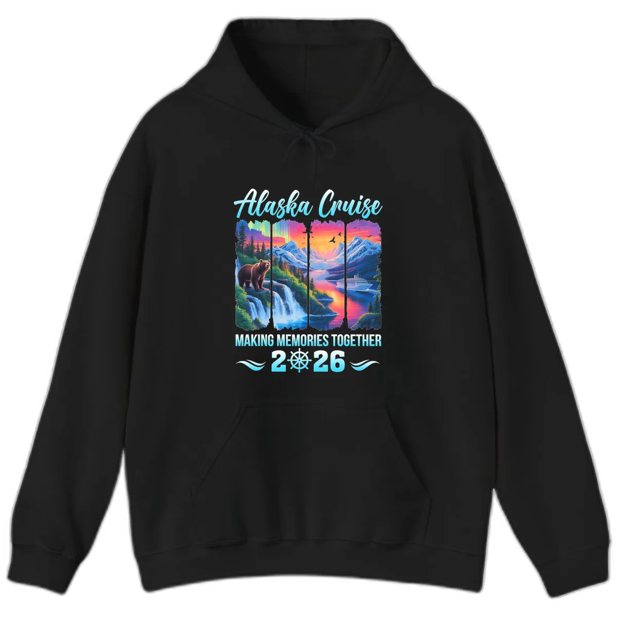 Alaska Cruise Making Memories Together 2026 Hoodie in Black