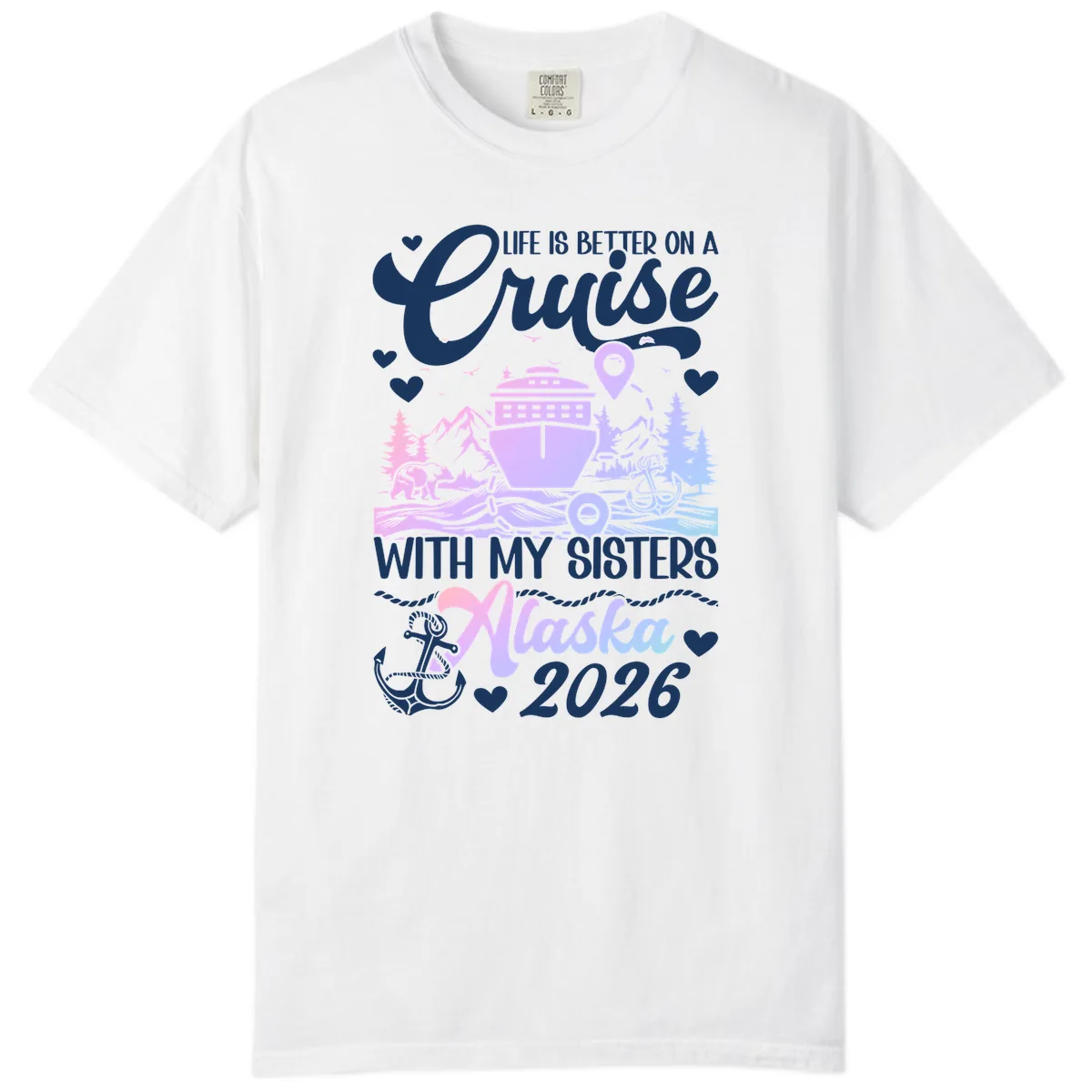 Sisters Alaska Cruise 2026 Scenic Comfort Color in White