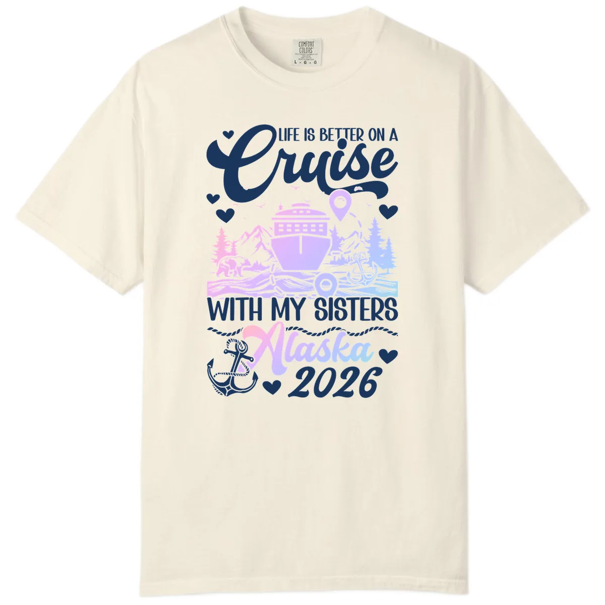 Sisters Alaska Cruise 2026 Scenic Comfort Color in Ivory