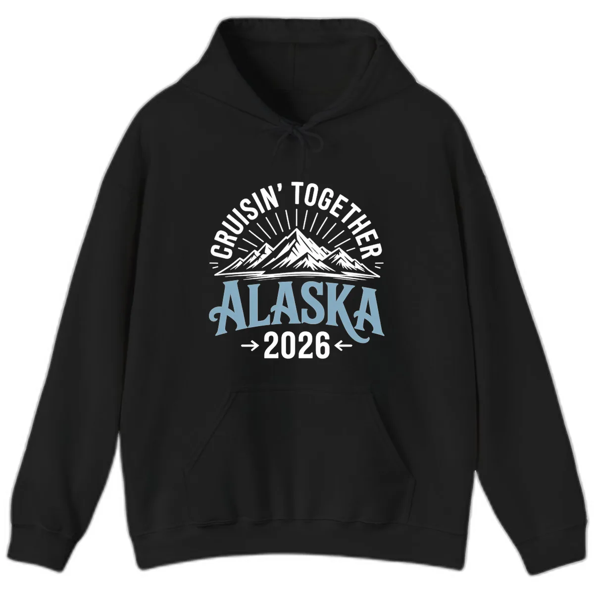 Cruisin' Together Alaska Mountains 2026 Hoodie in Black