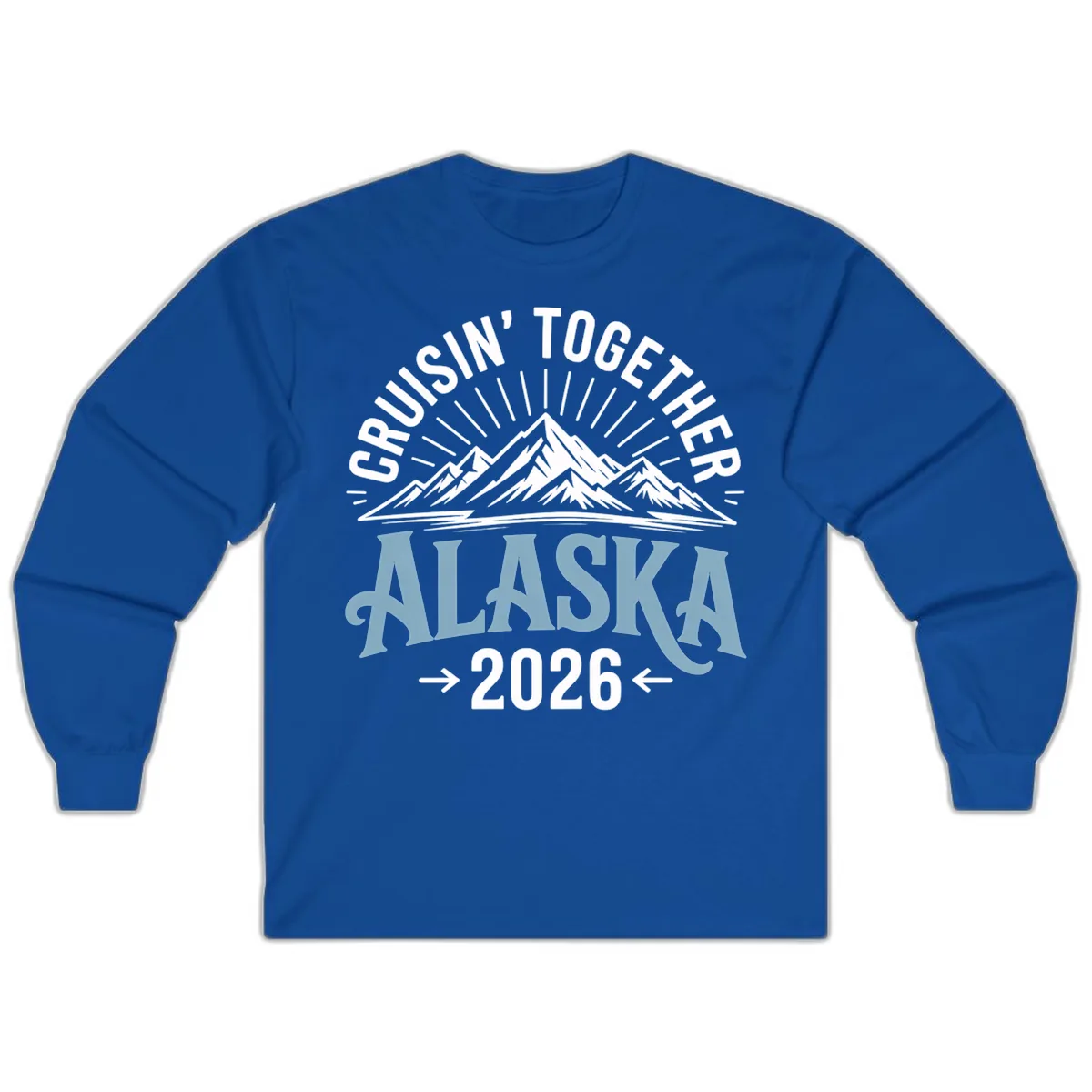 Cruisin' Together Alaska Mountains 2026 Long Sleeve in Royal