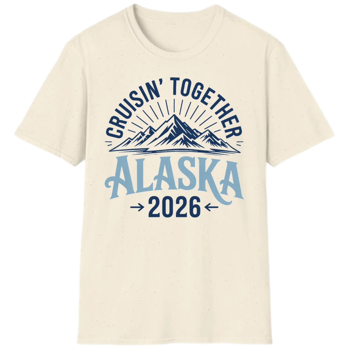 Cruisin' Together Alaska Mountains 2026 T-Shirt in Natural