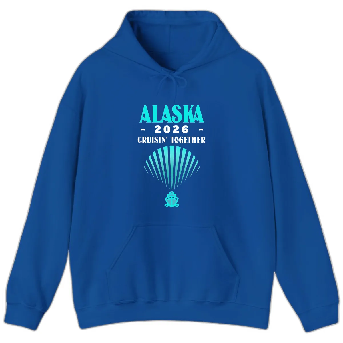Alaska 2026 Cruisin' Together Cruise Ship Hoodie in Royal