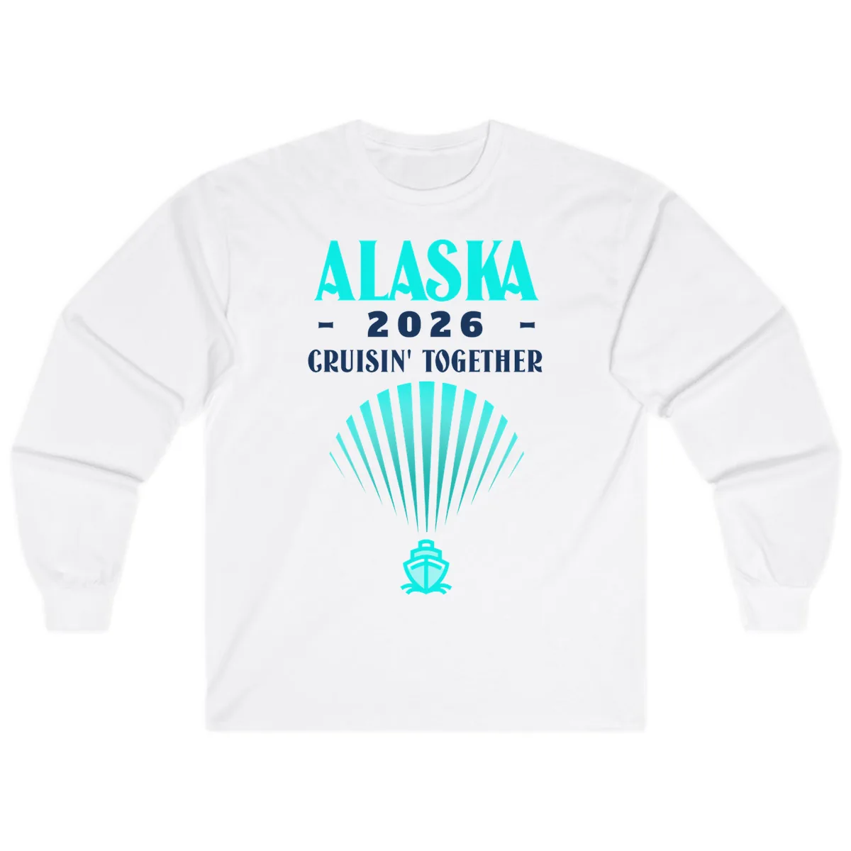 Alaska 2026 Cruisin' Together Cruise Ship Long Sleeve in White