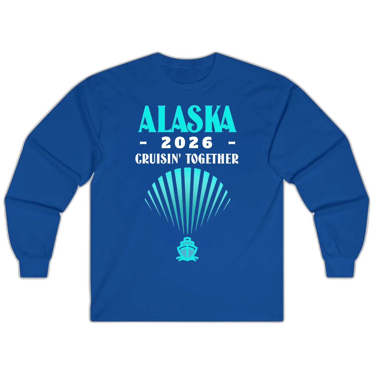 Alaska 2026 Cruisin' Together Cruise Ship Long Sleeve in Royal
