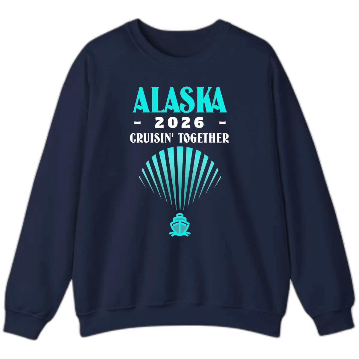 Alaska 2026 Cruisin' Together Cruise Ship Sweatshirt in Navy