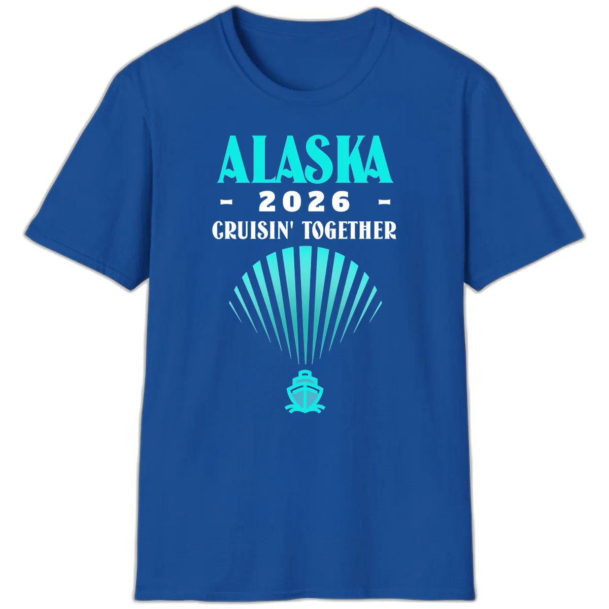 Alaska 2026 Cruisin' Together Cruise Ship T-Shirt in Royal