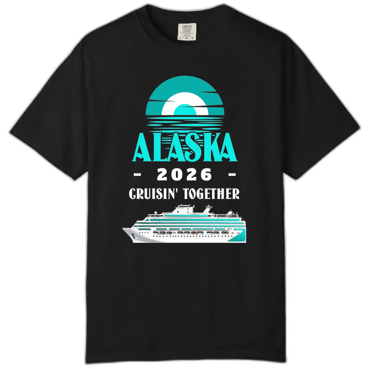 Alaska 2026 Cruisin' Together Family Cruise Comfort Color in Black