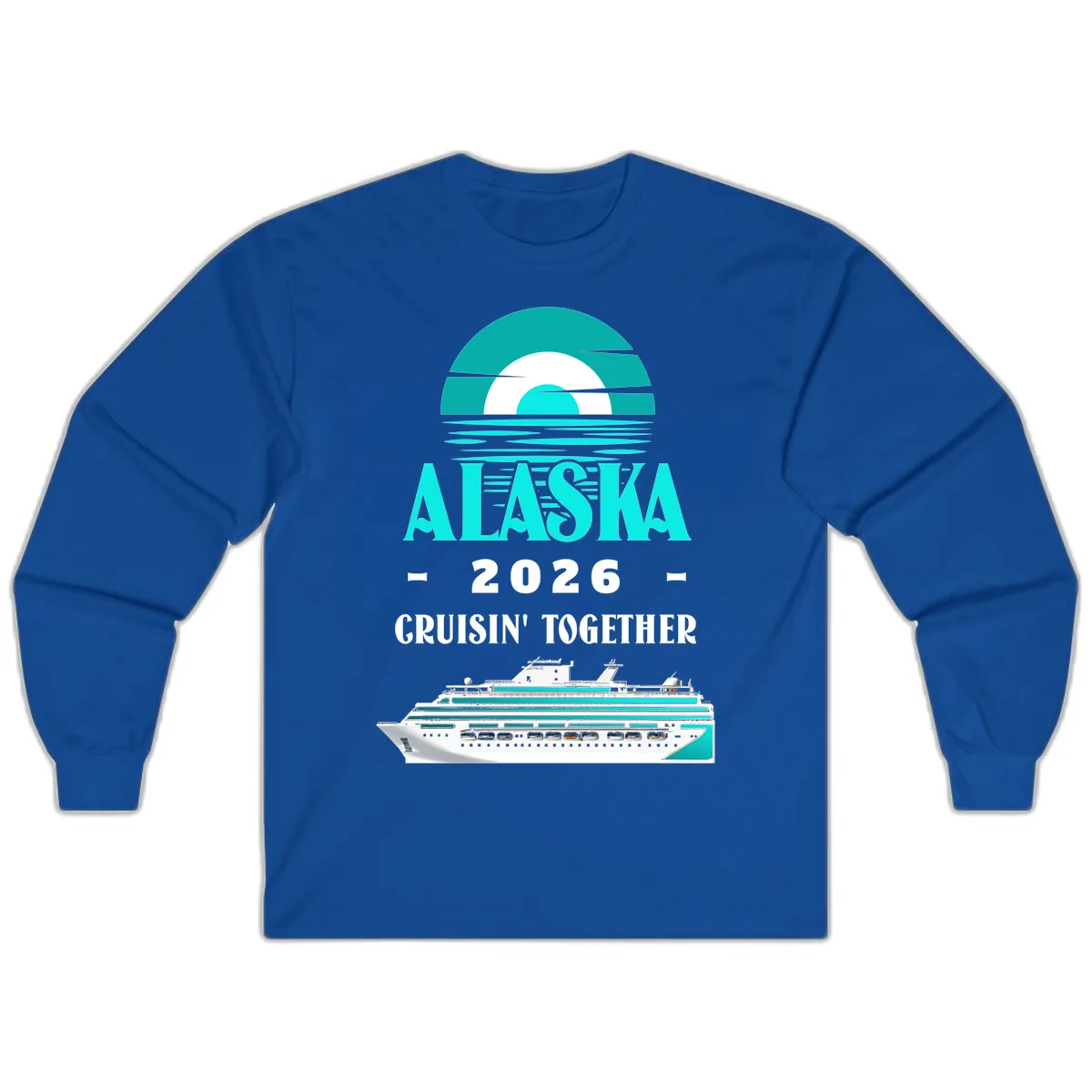 Alaska 2026 Cruisin' Together Family Cruise Long Sleeve in Royal