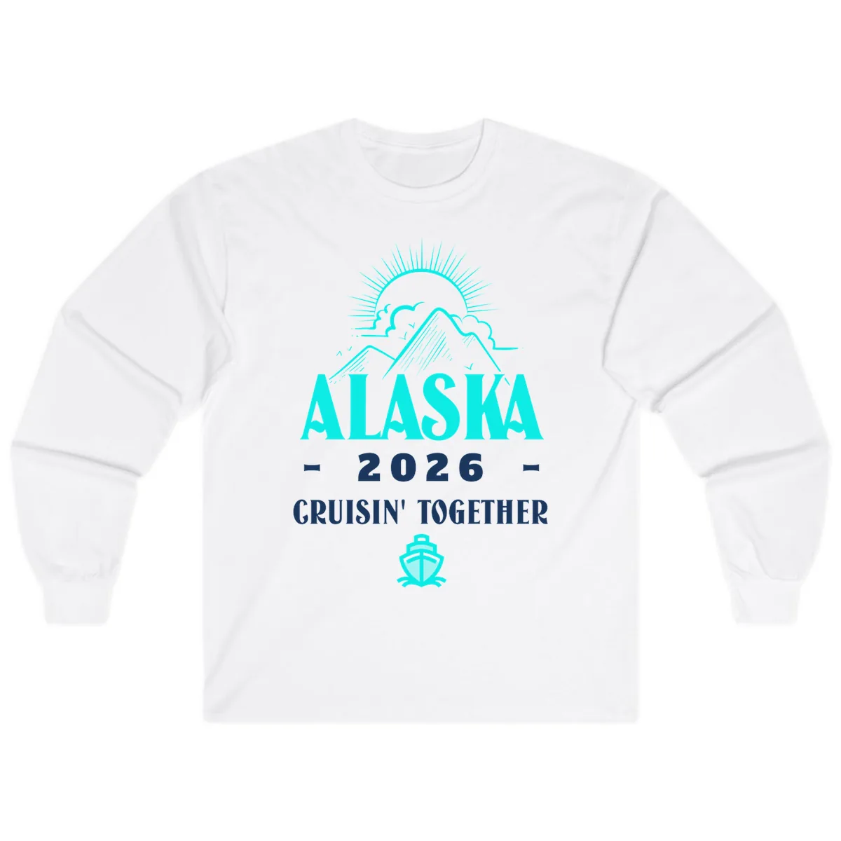 Alaska 2026 Cruisin' Together Design Long Sleeve in White