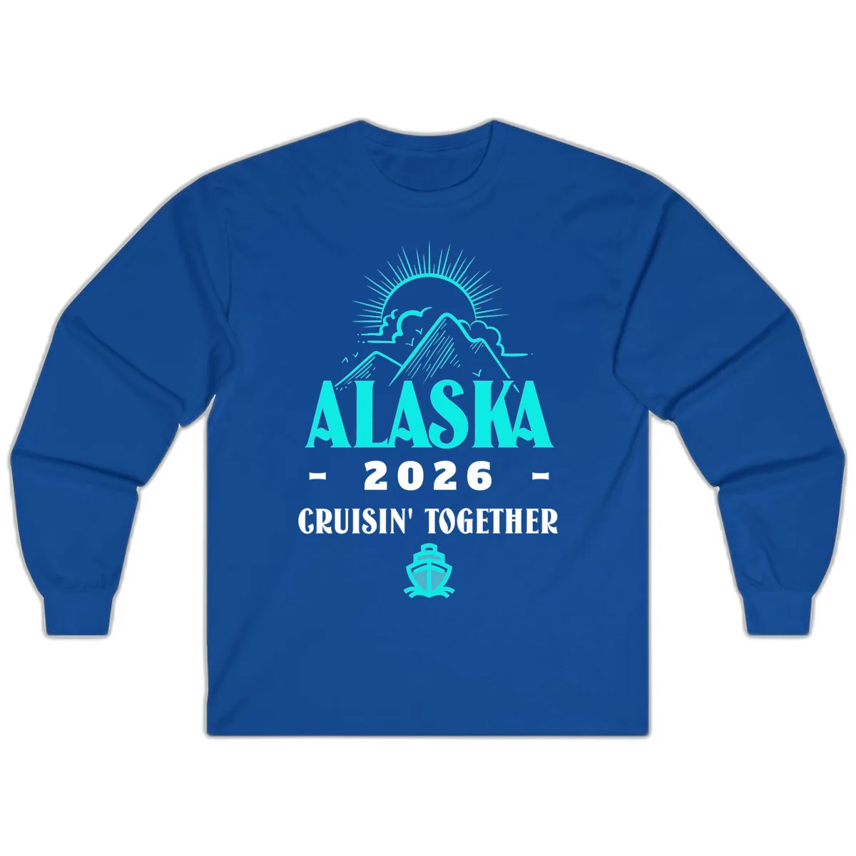 Alaska 2026 Cruisin' Together Design Long Sleeve in Royal