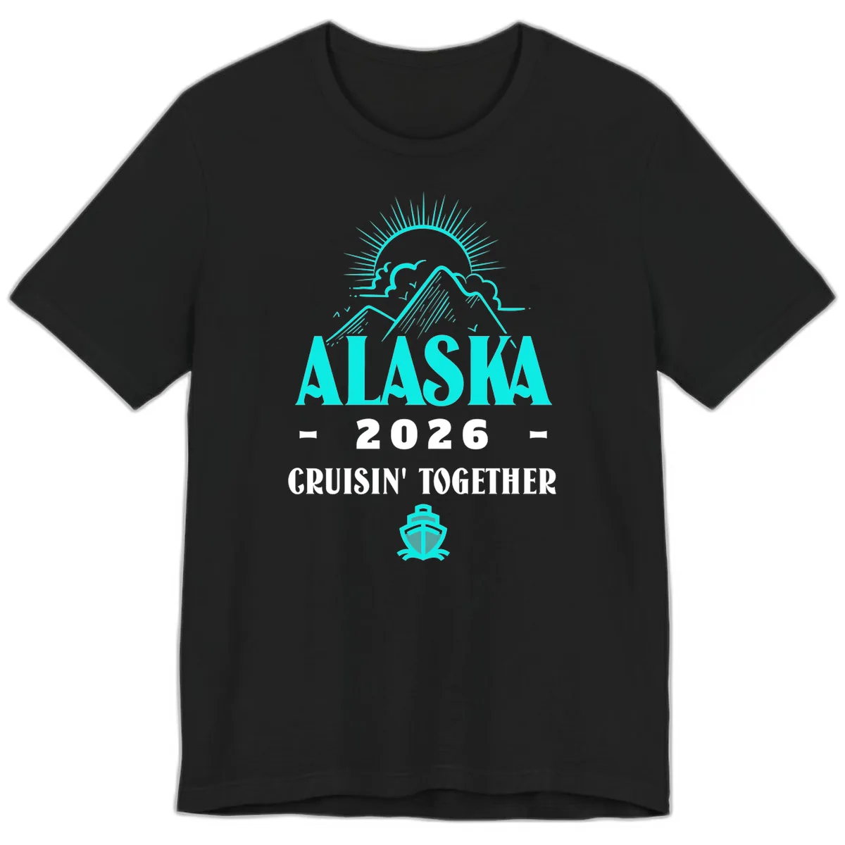 Alaska 2026 Cruisin' Together Design Premium T-Shirt in Black