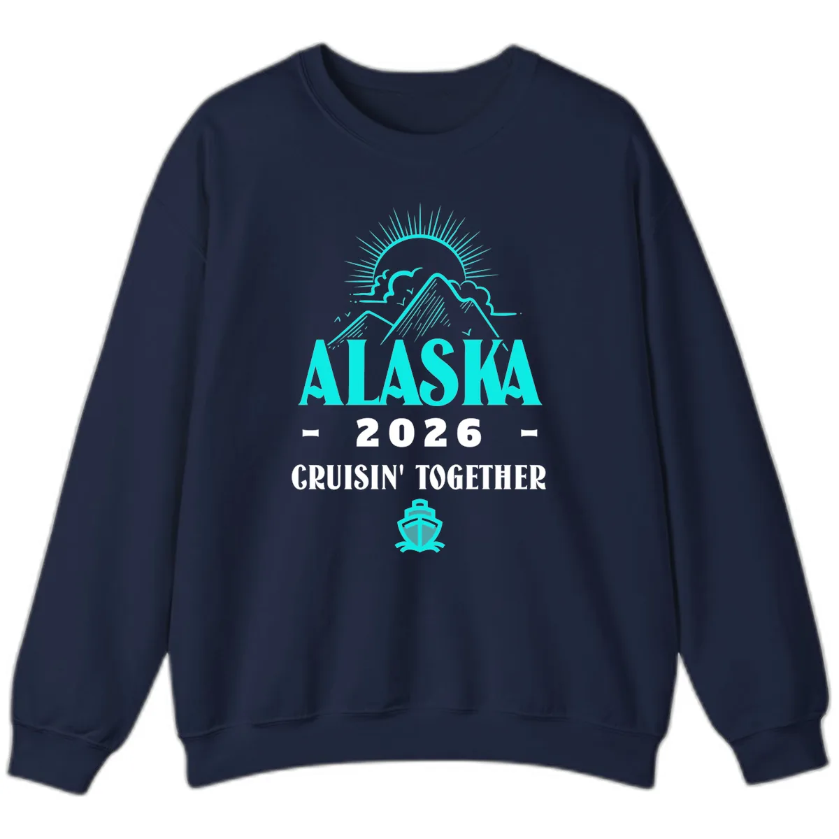 Alaska 2026 Cruisin' Together Design Sweatshirt in Navy