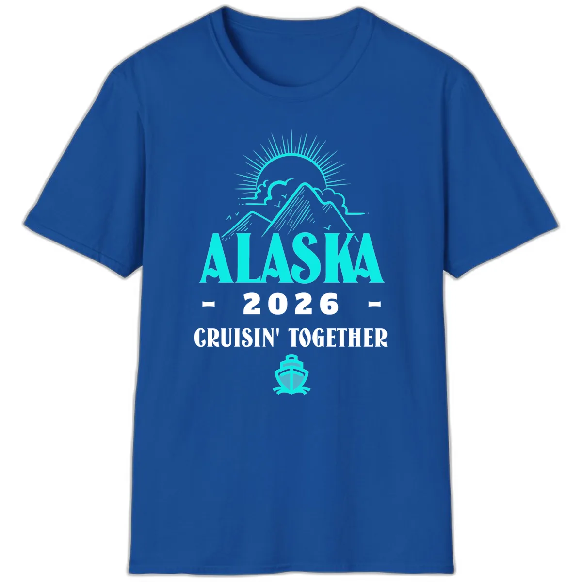 Alaska 2026 Cruisin' Together Design T-Shirt in Royal