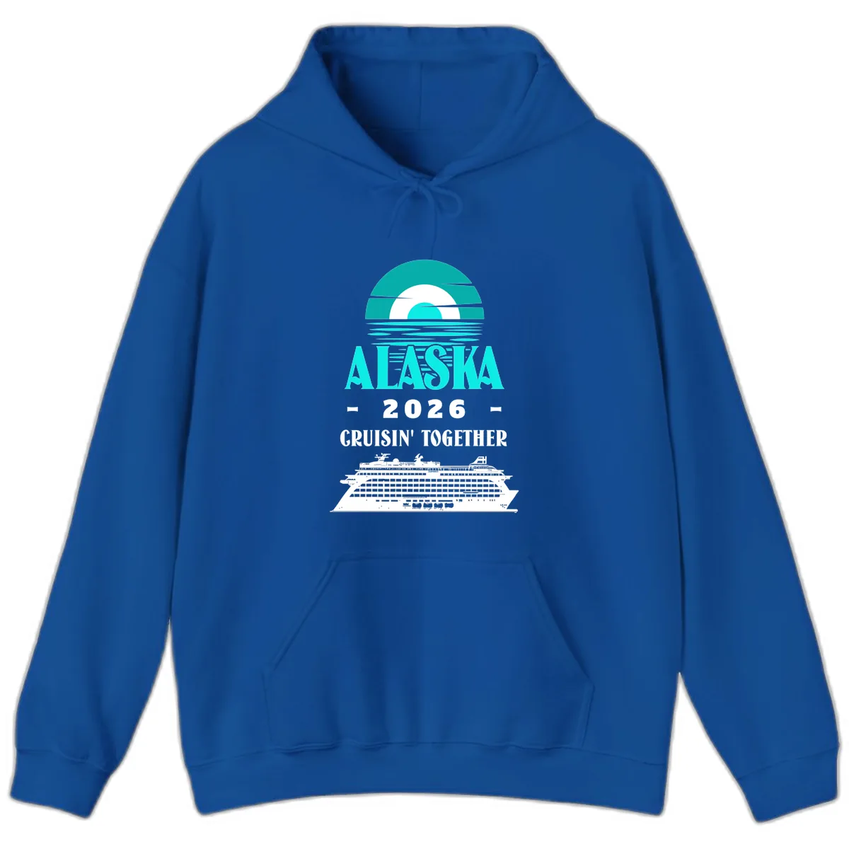 Alaska 2026 Cruisin' Together Cruise Ship Hoodie in Royal