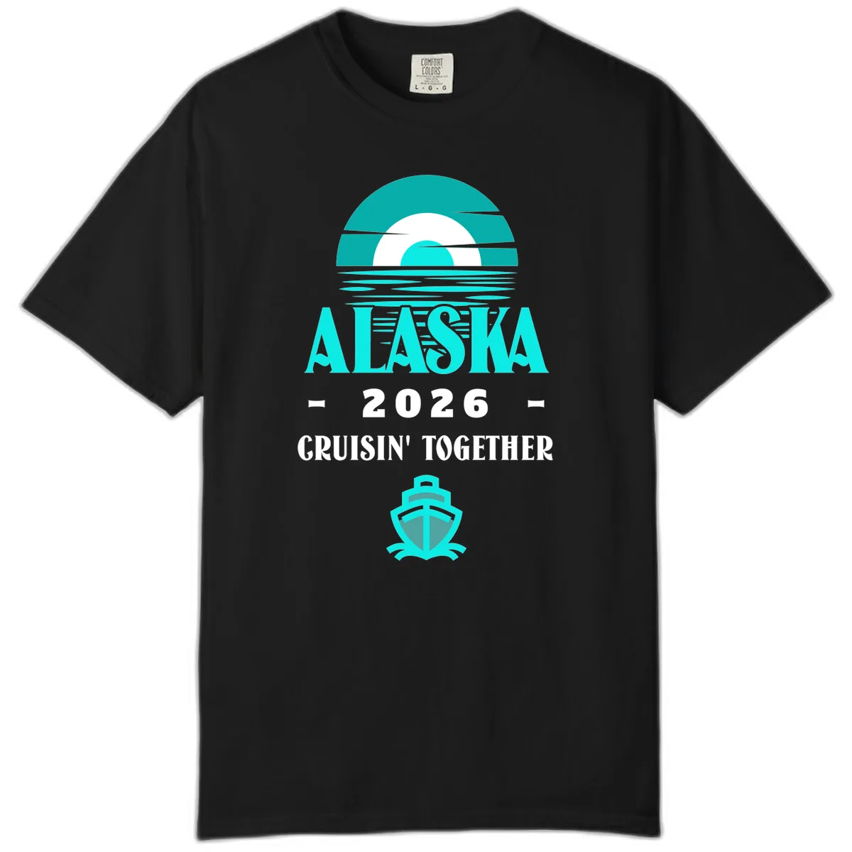 Alaska 2026 Cruisin' Together Scenic Comfort Color in Black